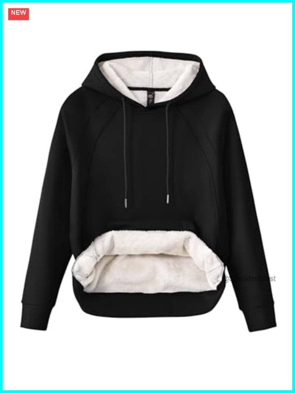 MoFiz Women's Fleece Sherpa Lined Hoodie Sweatshirt Thick Pullover with Pockets